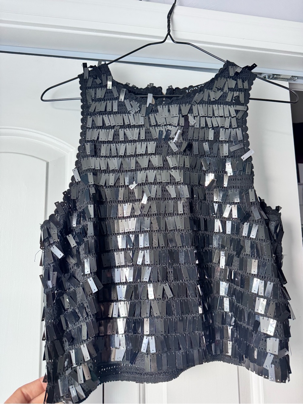 Black Sequin Tank Top - Stylish Party Wear
